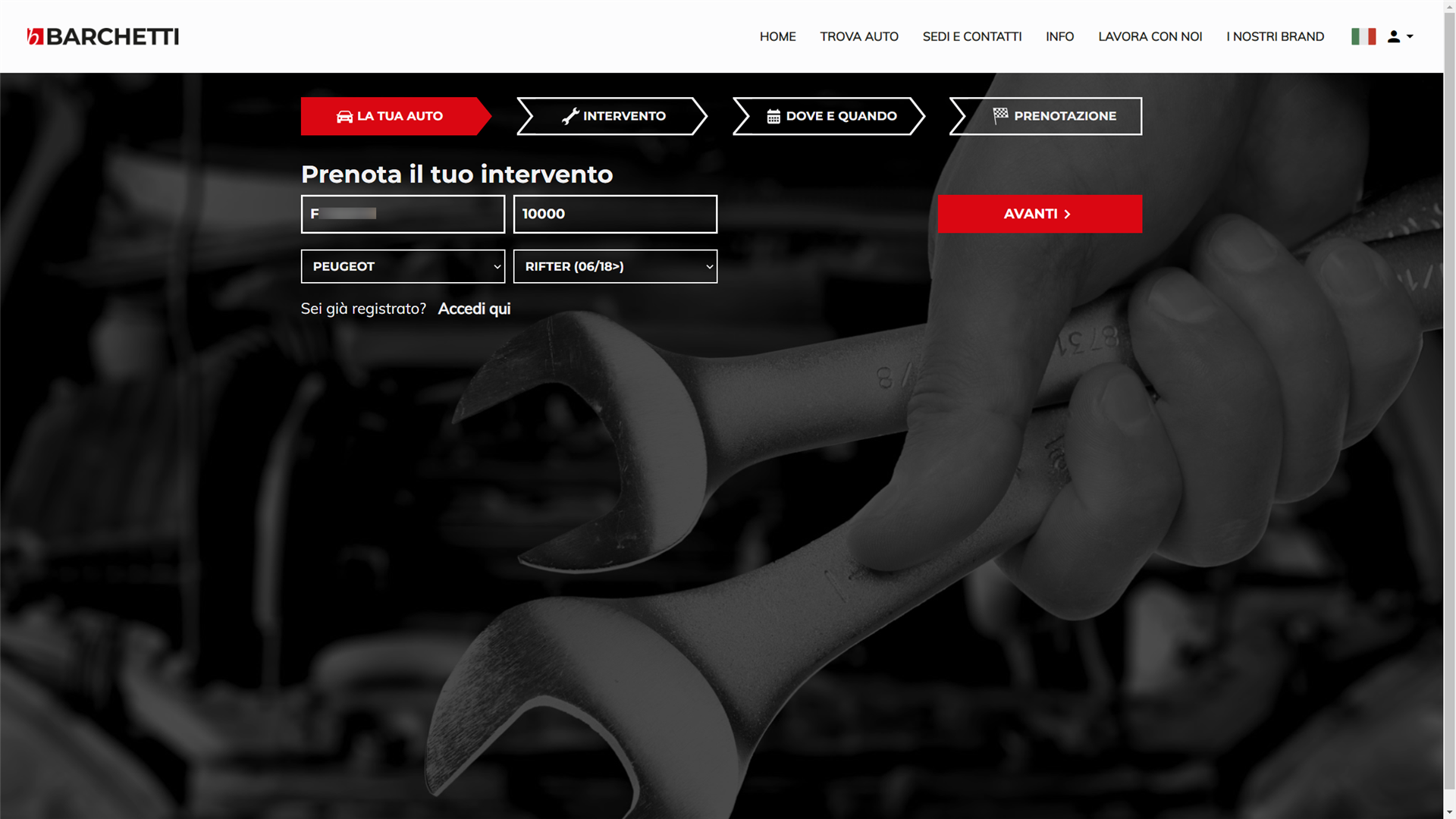 Portale “Service OnLine” per i clienti del Gruppo Barchetti (auto dal 1959)